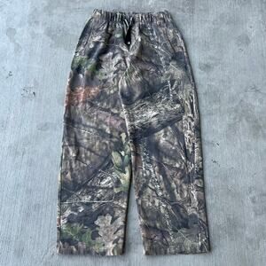 Vintage Y2K mossy oak youth cotton camo sweatpants